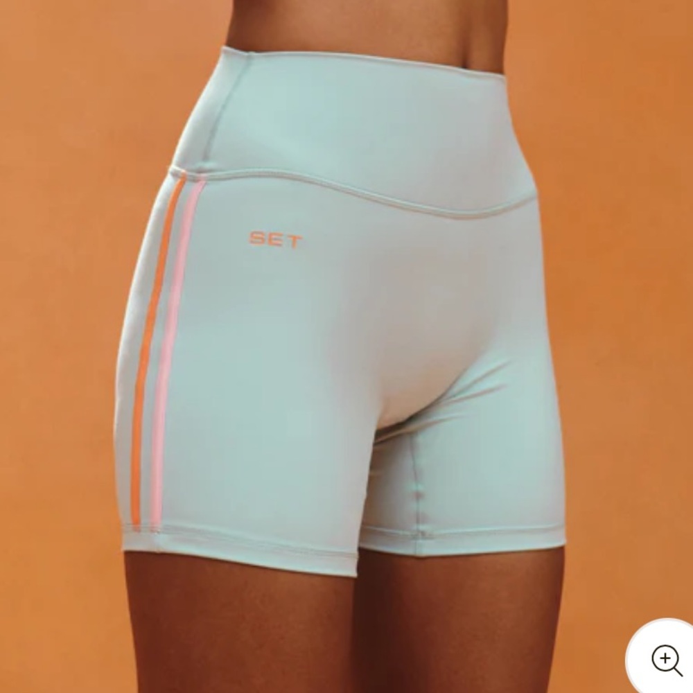 SPORTBODY® SPORTY DUO STRIPE SHORTS - TROPICS - SET ACTIVE